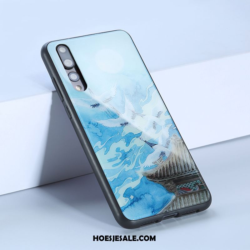 Huawei P20 Pro Hoesje Scheppend Blauw Anti-fall Hoes Glas Sale