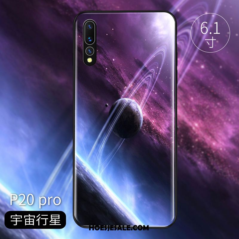 Huawei P20 Pro Hoesje Schrobben Purper Zacht Accessoires Persoonlijk