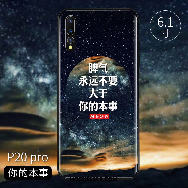 Huawei P20 Pro Hoesje Schrobben Purper Zacht Accessoires Persoonlijk