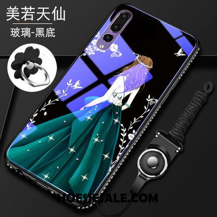 Huawei P20 Pro Hoesje Siliconen Rood All Inclusive Met Strass Hoes Korting