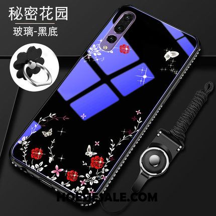 Huawei P20 Pro Hoesje Siliconen Rood All Inclusive Met Strass Hoes Korting