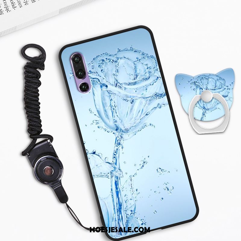 Huawei P20 Pro Hoesje Zacht Mobiele Telefoon Ondersteuning Hoes Blauw Kopen