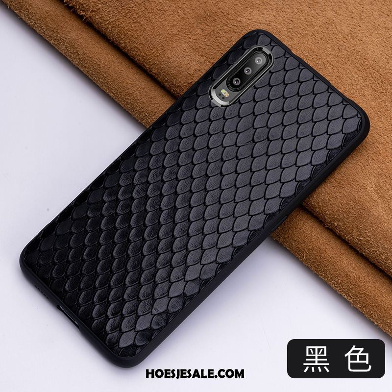 Huawei P30 Hoesje Anti-fall All Inclusive High End Leer Elegante Winkel