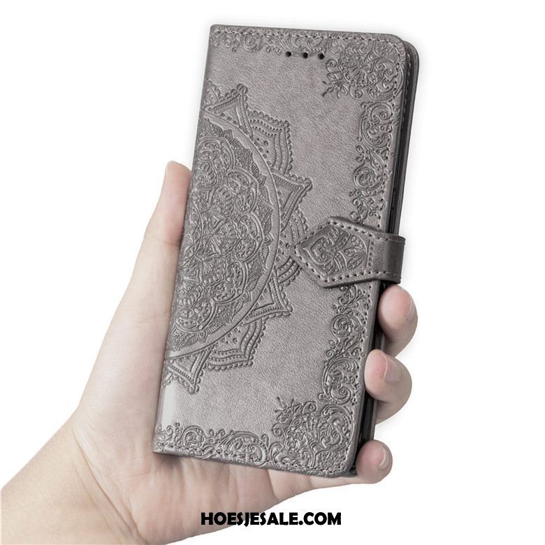 Huawei P30 Hoesje Bescherming Folio Purper Trend Leren Etui Sale