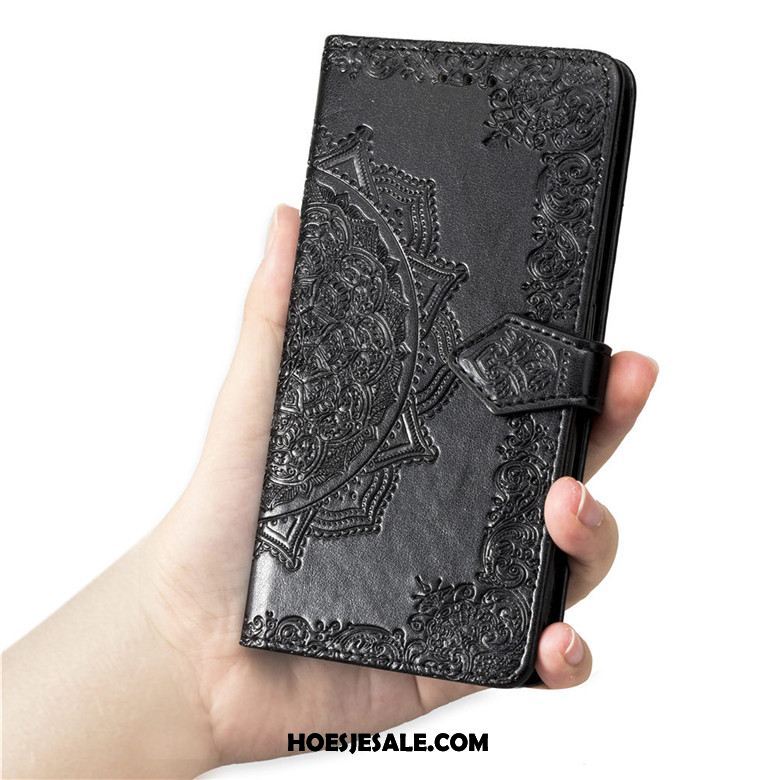 Huawei P30 Hoesje Bescherming Folio Purper Trend Leren Etui Sale