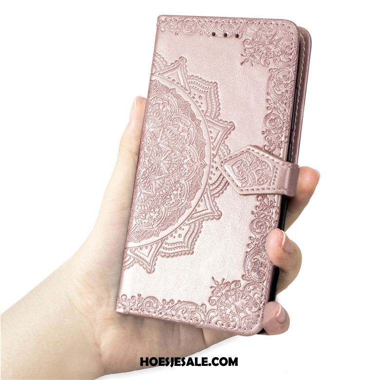 Huawei P30 Hoesje Bescherming Folio Purper Trend Leren Etui Sale