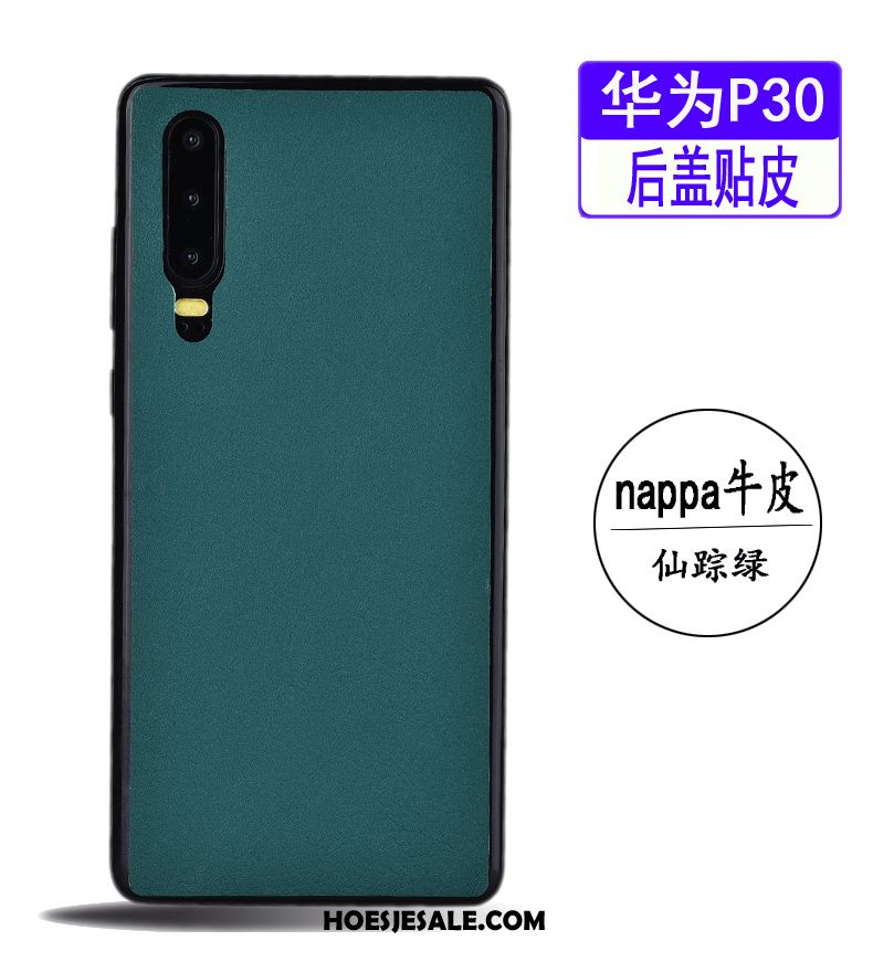 Huawei P30 Hoesje Echt Leer Krokodillenleer Eenvoudige Bedrijf Mobiele Telefoon Sale