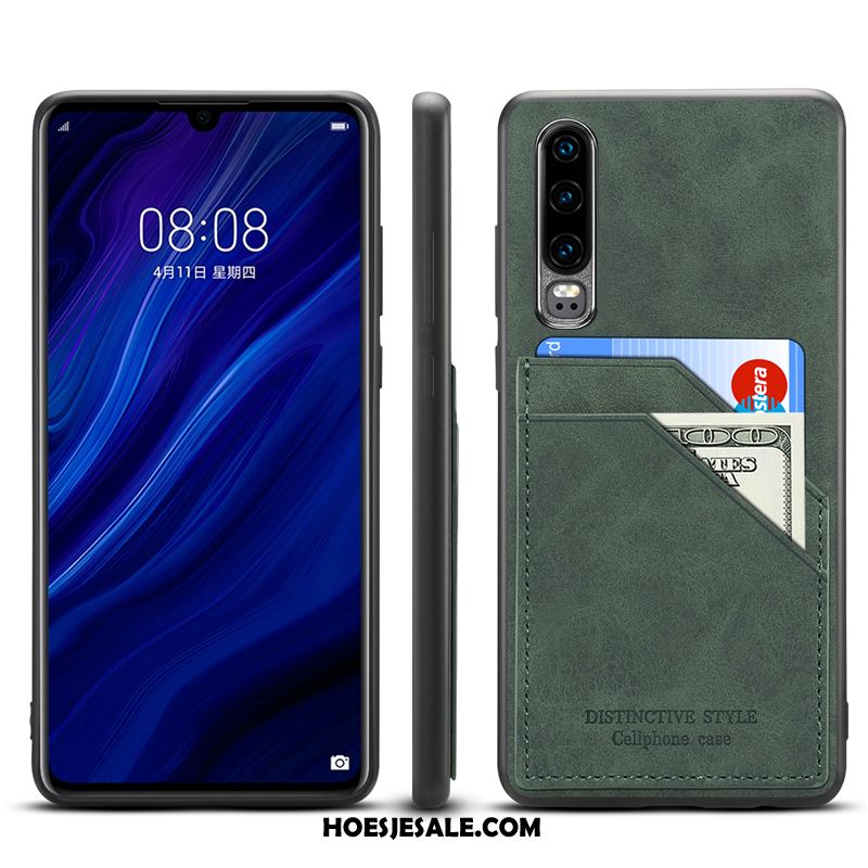 Huawei P30 Hoesje Hoes Echt Leer All Inclusive Bescherming Mobiele Telefoon Sale