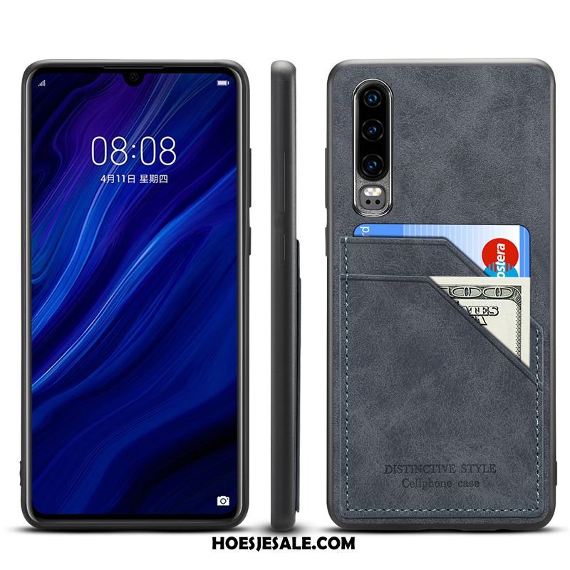 Huawei P30 Hoesje Hoes Echt Leer All Inclusive Bescherming Mobiele Telefoon Sale