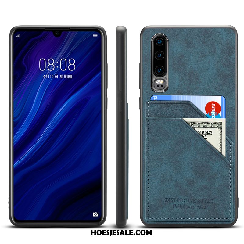 Huawei P30 Hoesje Hoes Echt Leer All Inclusive Bescherming Mobiele Telefoon Sale