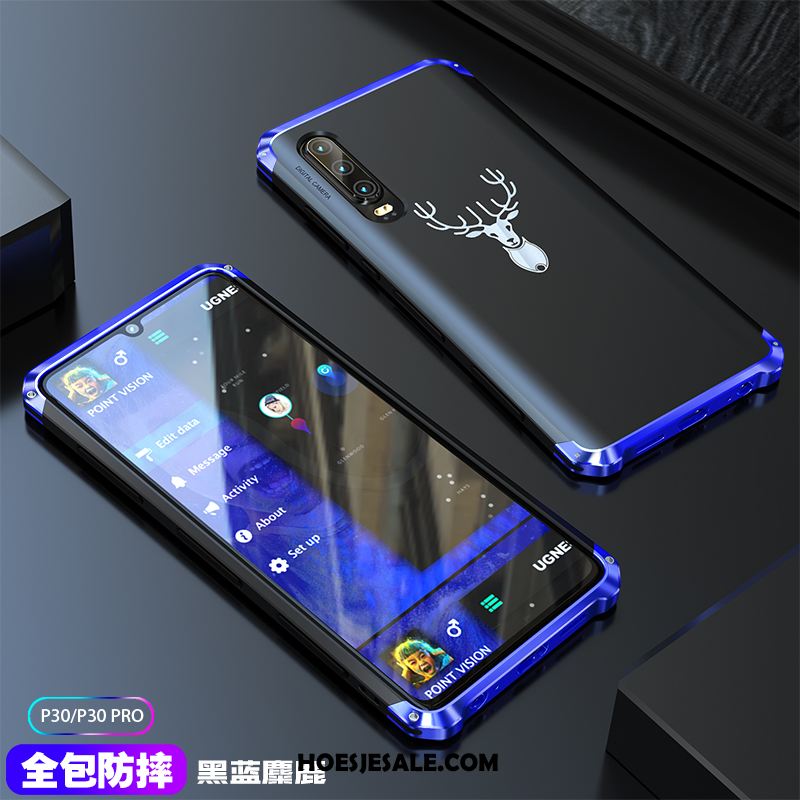 Huawei P30 Hoesje Hoes Nieuw Mobiele Telefoon Purper Metaal Goedkoop