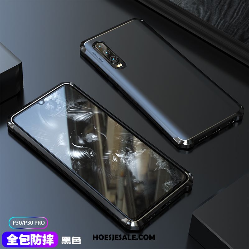 Huawei P30 Hoesje Hoes Nieuw Mobiele Telefoon Purper Metaal Goedkoop