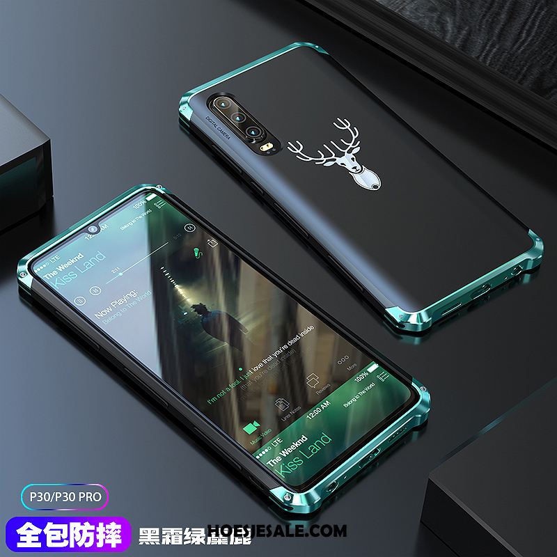 Huawei P30 Hoesje Hoes Nieuw Mobiele Telefoon Purper Metaal Goedkoop