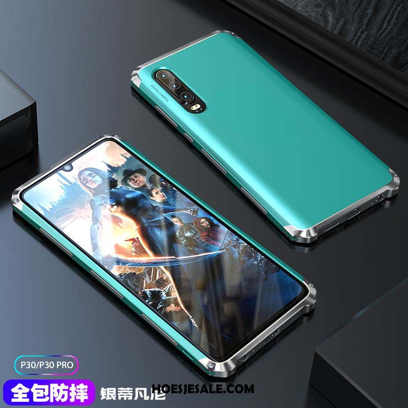 Huawei P30 Hoesje Hoes Nieuw Mobiele Telefoon Purper Metaal Goedkoop