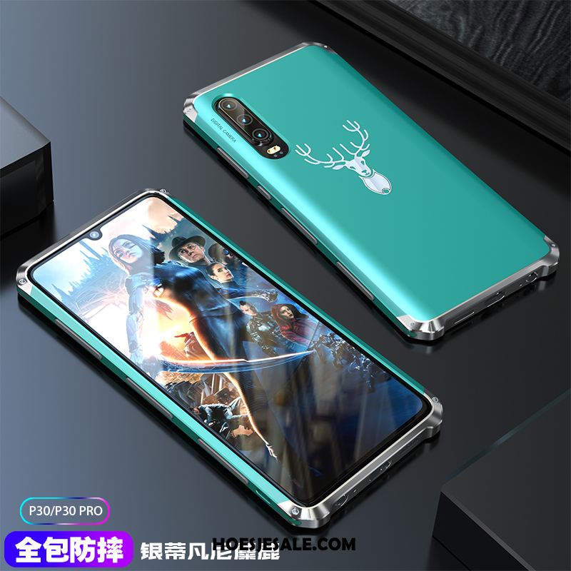 Huawei P30 Hoesje Hoes Nieuw Mobiele Telefoon Purper Metaal Goedkoop