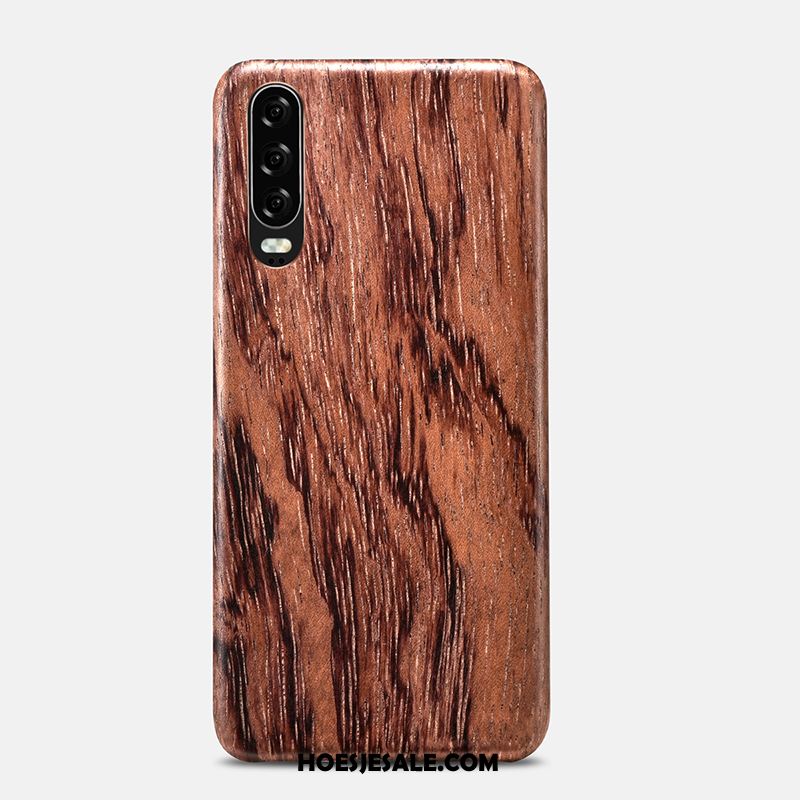 Huawei P30 Hoesje Hout Bloemen Persoonlijk Nieuw Hoes Goedkoop