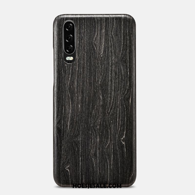 Huawei P30 Hoesje Hout Bloemen Persoonlijk Nieuw Hoes Goedkoop