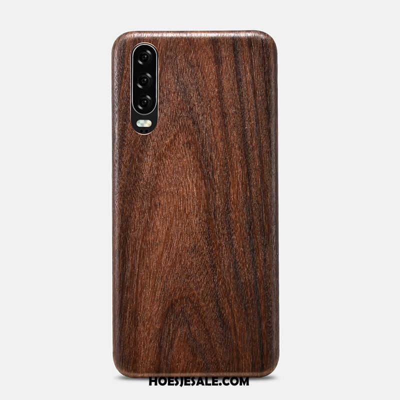 Huawei P30 Hoesje Hout Bloemen Persoonlijk Nieuw Hoes Goedkoop