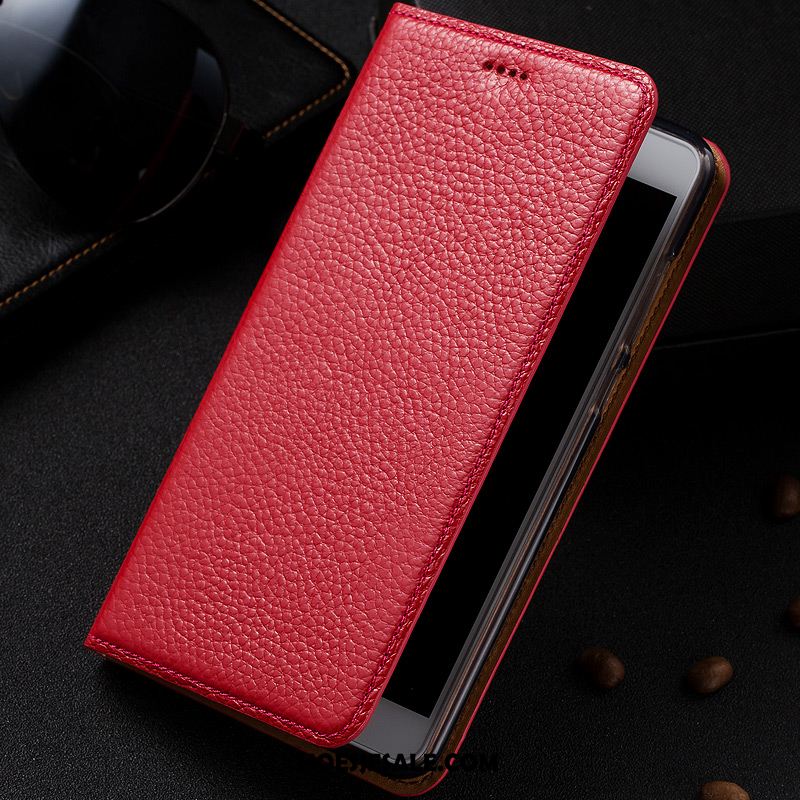 Huawei P30 Hoesje Leren Etui Hoes All Inclusive Soort Aziatische Vrucht Patroon Winkel