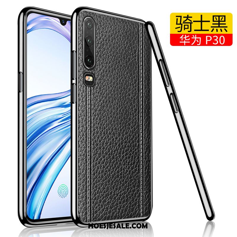 Huawei P30 Hoesje Leren Etui Scheppend Plating Persoonlijk Mobiele Telefoon Sale