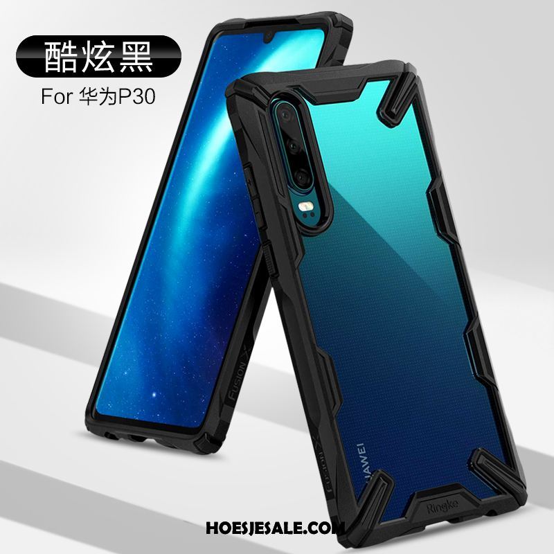 Huawei P30 Hoesje Mobiele Telefoon Net Red Blauw Persoonlijk Dun Goedkoop