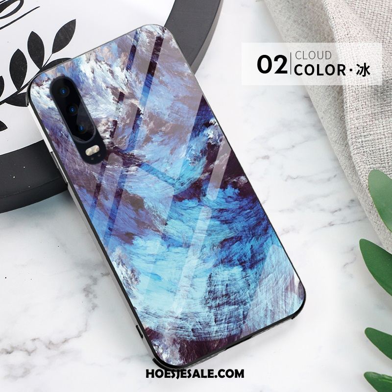 Huawei P30 Hoesje Persoonlijk Glas Anti-fall Mobiele Telefoon Siliconen Sale