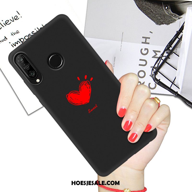 Huawei P30 Lite Hoesje All Inclusive Bescherming Anti-fall Net Red Siliconenhoesje Kopen