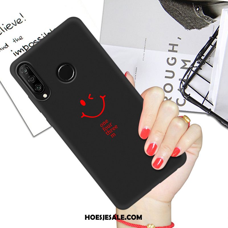 Huawei P30 Lite Hoesje All Inclusive Bescherming Anti-fall Net Red Siliconenhoesje Kopen