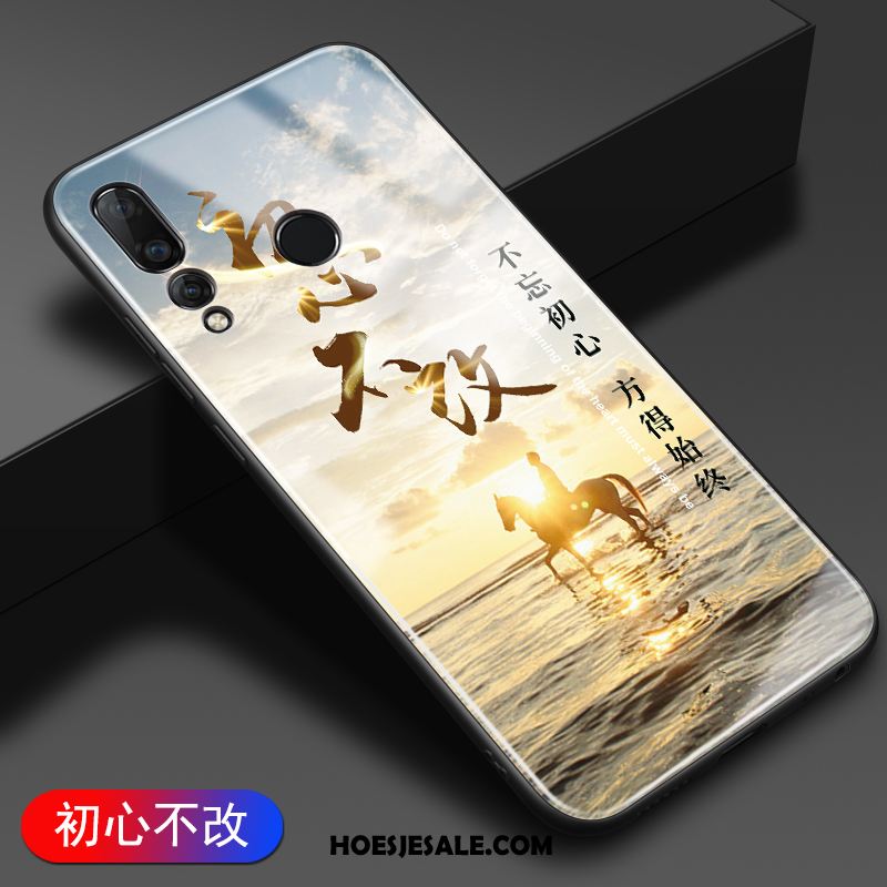 Huawei P30 Lite Hoesje All Inclusive Scheppend Glas Zacht Zwart Sale