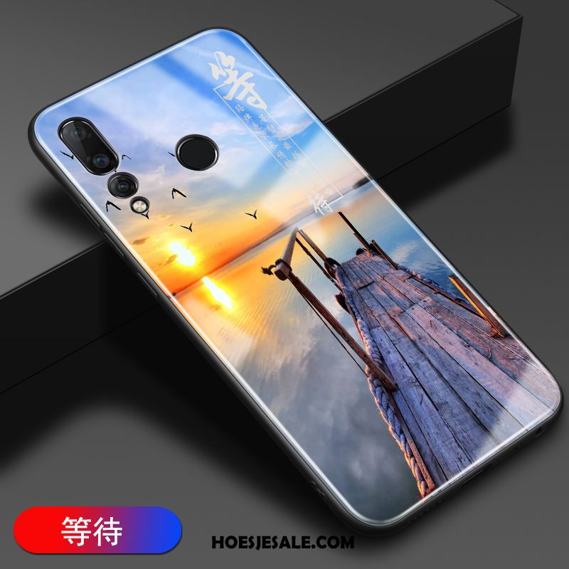 Huawei P30 Lite Hoesje All Inclusive Scheppend Glas Zacht Zwart Sale