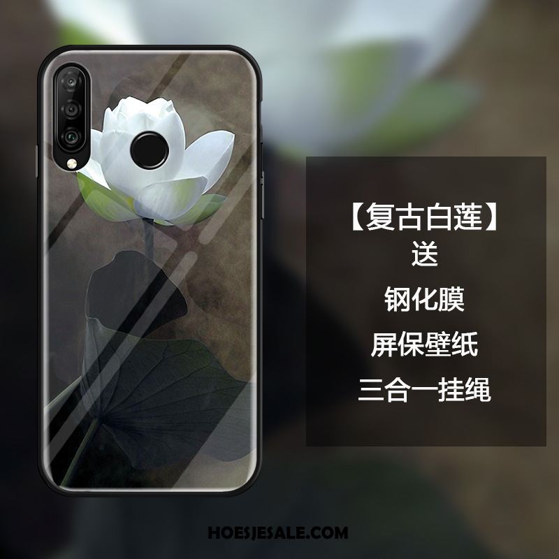 Huawei P30 Lite Hoesje Hoes Hanger Chinese Stijl Zwart Wind Korting