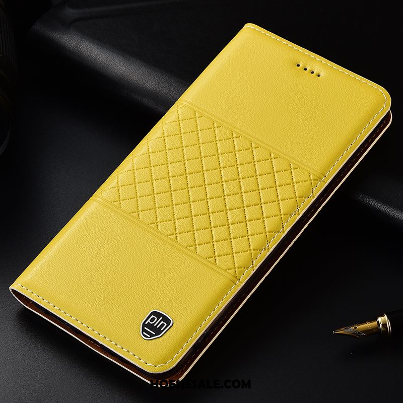 Huawei P30 Lite Hoesje Leren Etui Echt Leer Anti-fall Mobiele Telefoon Rood Sale