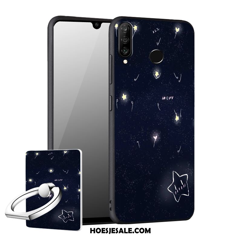 Huawei P30 Lite Hoesje Zacht Anti-fall Mobiele Telefoon Hoes Blauw Goedkoop