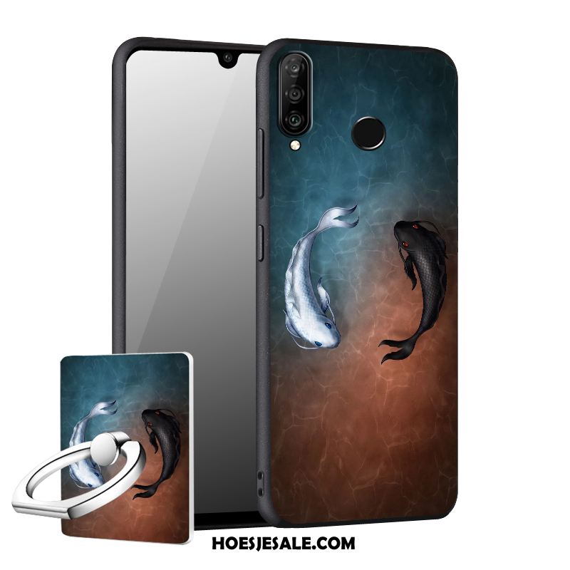 Huawei P30 Lite Hoesje Zacht Anti-fall Mobiele Telefoon Hoes Blauw Goedkoop