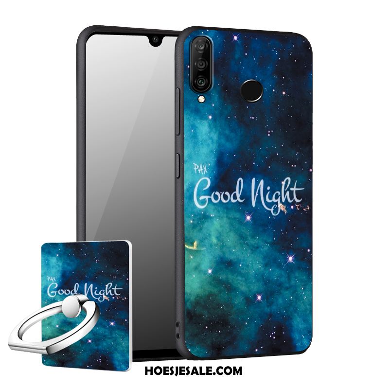 Huawei P30 Lite Hoesje Zacht Anti-fall Mobiele Telefoon Hoes Blauw Goedkoop