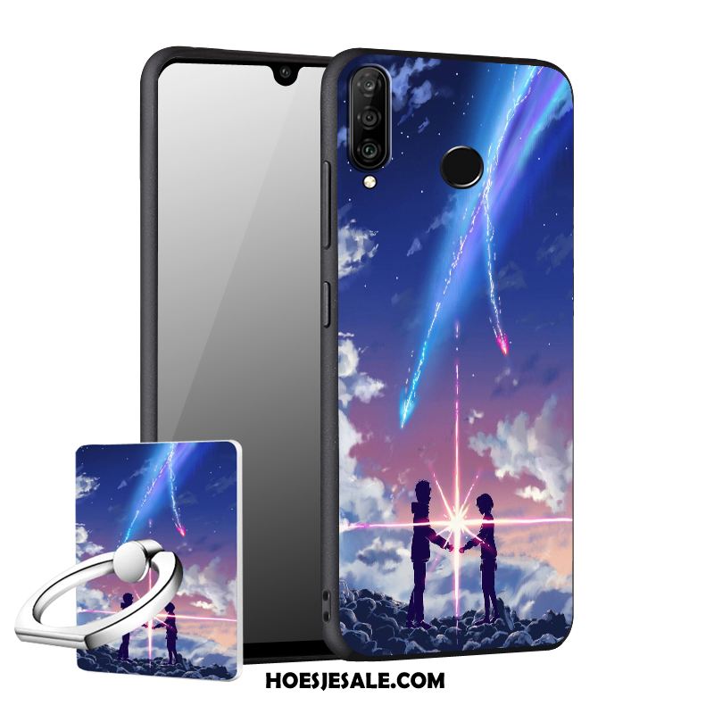 Huawei P30 Lite Hoesje Zacht Anti-fall Mobiele Telefoon Hoes Blauw Goedkoop