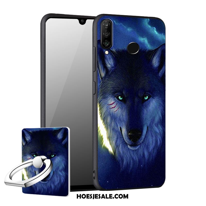 Huawei P30 Lite Hoesje Zacht Anti-fall Mobiele Telefoon Hoes Blauw Goedkoop