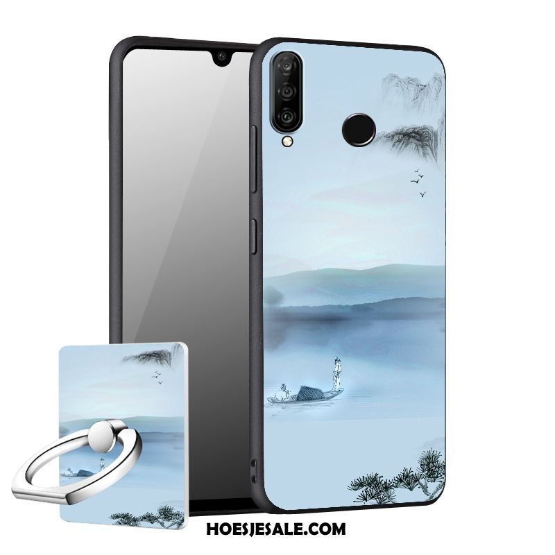 Huawei P30 Lite Hoesje Zacht Anti-fall Mobiele Telefoon Hoes Blauw Goedkoop