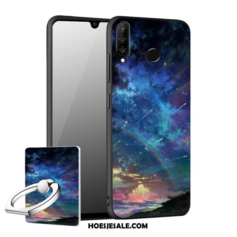 Huawei P30 Lite Hoesje Zacht Anti-fall Mobiele Telefoon Hoes Blauw Goedkoop