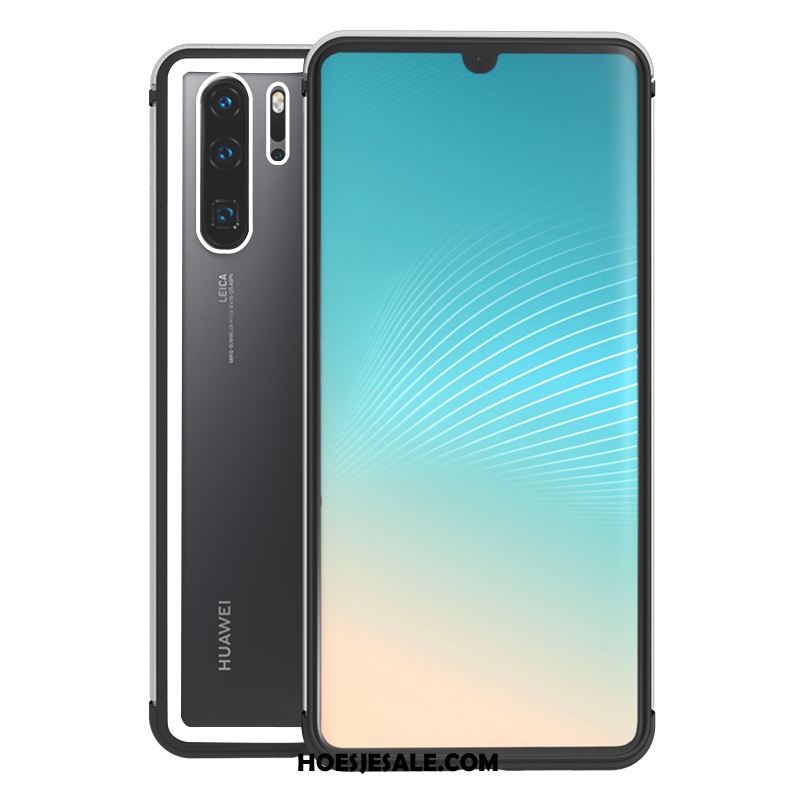 Huawei P30 Pro Hoesje Diepe Kleur Eenvoudige Metaal Lichte En Dun Glas Sale