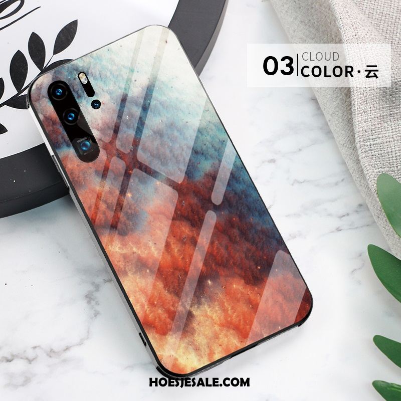 Huawei P30 Pro Hoesje Eenvoudige Anti-fall All Inclusive Dun Glas Online