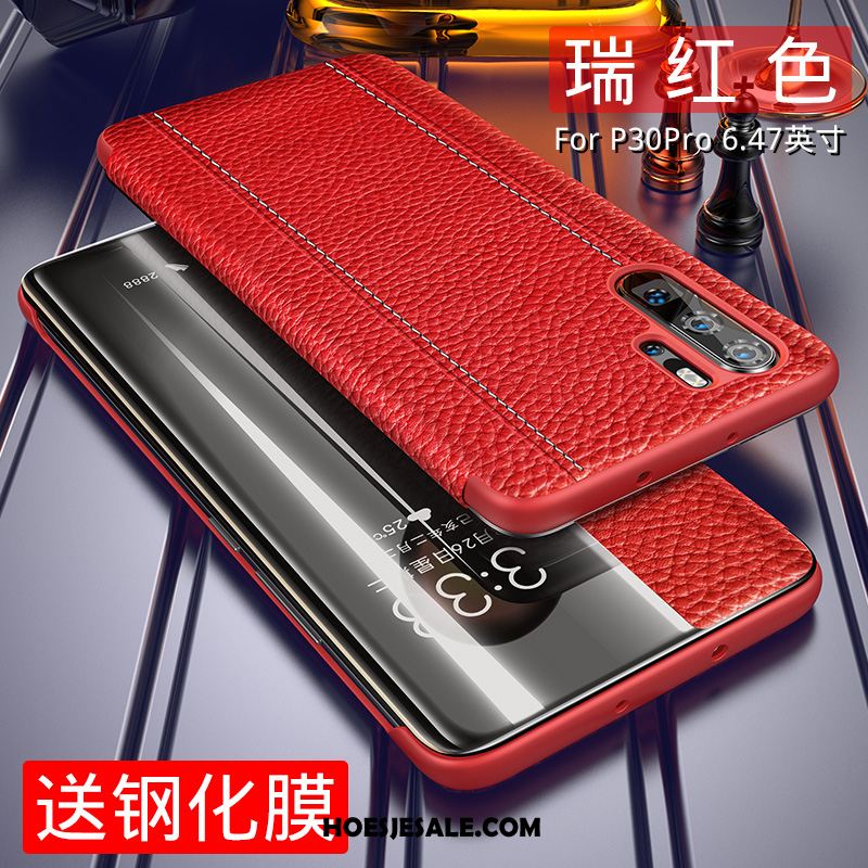 Huawei P30 Pro Hoesje High End Blauw Koe Hard Mobiele Telefoon Kopen