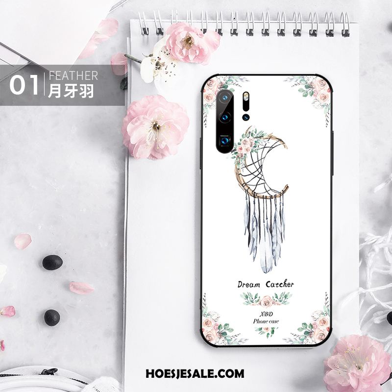 Huawei P30 Pro Hoesje High End Trendy Merk Hoes Nieuw Wit Goedkoop