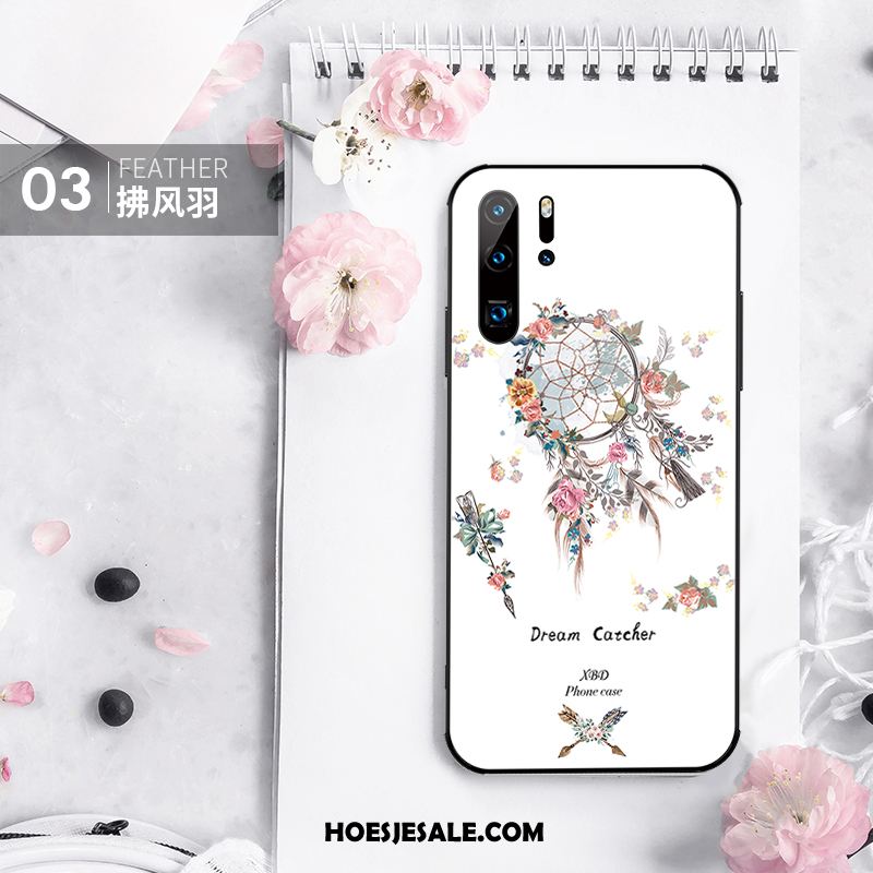 Huawei P30 Pro Hoesje High End Trendy Merk Hoes Nieuw Wit Goedkoop