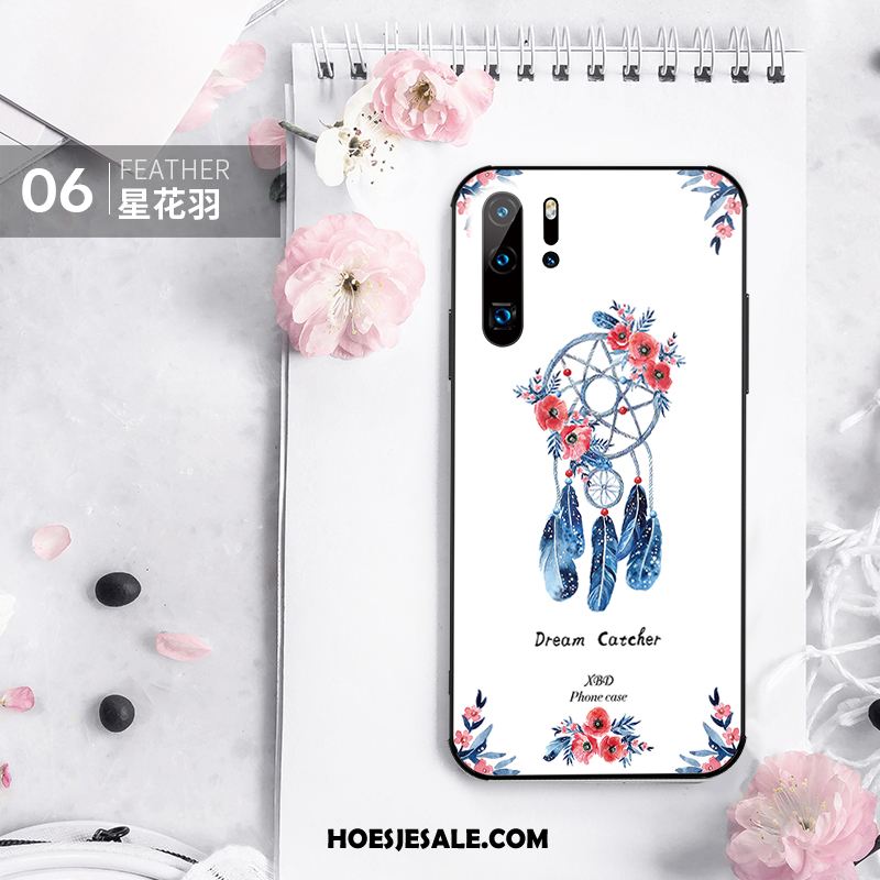 Huawei P30 Pro Hoesje High End Trendy Merk Hoes Nieuw Wit Goedkoop