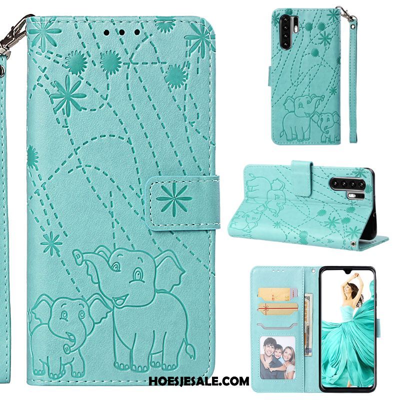 Huawei P30 Pro Hoesje Leren Etui Mobiele Telefoon Folio Hoes Bescherming Winkel