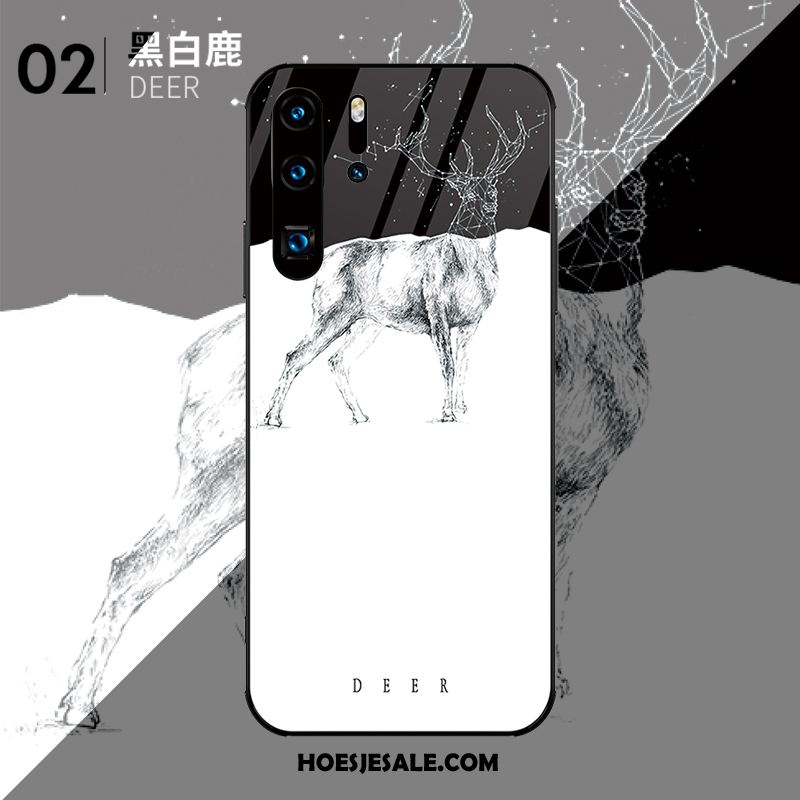Huawei P30 Pro Hoesje Lovers Wit Eenvoudige Persoonlijk Dun Sale