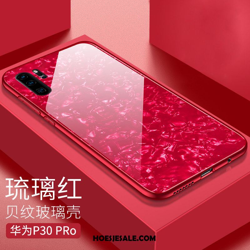 Huawei P30 Pro Hoesje Mode Bescherming Trendy Merk Glas Net Red Sale