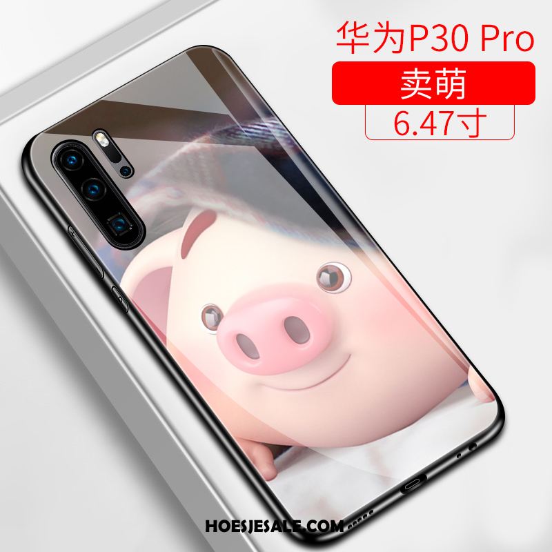 Huawei P30 Pro Hoesje Mooie Schrobben Net Red Hard Bescherming