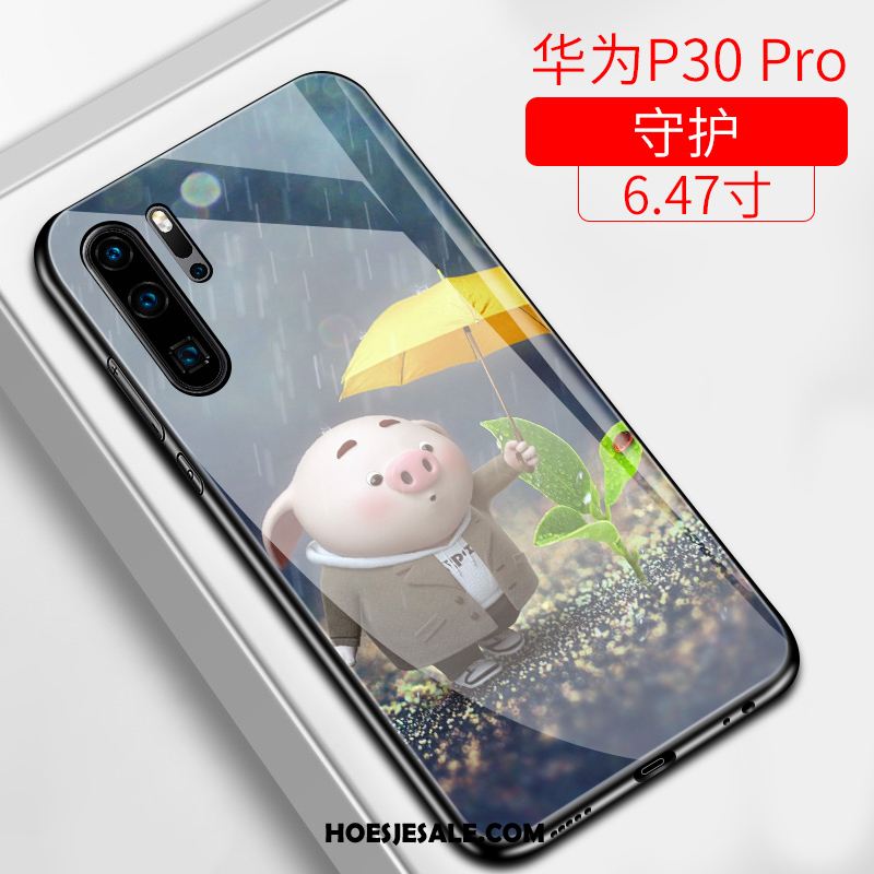 Huawei P30 Pro Hoesje Mooie Schrobben Net Red Hard Bescherming